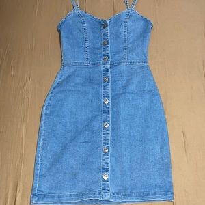DENIM MINI DRESS